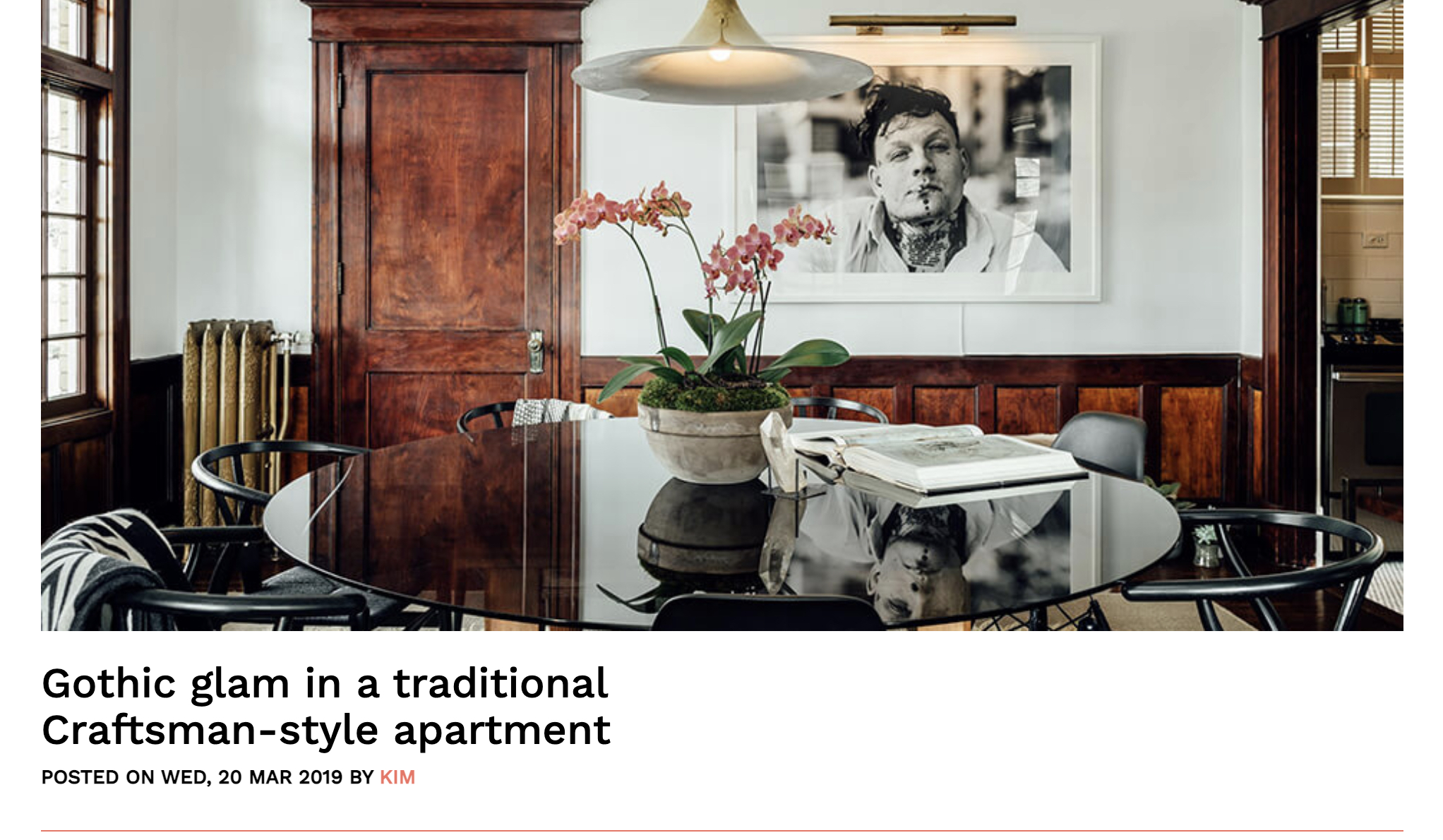 Gothic Glam in a Traditional Craftsman