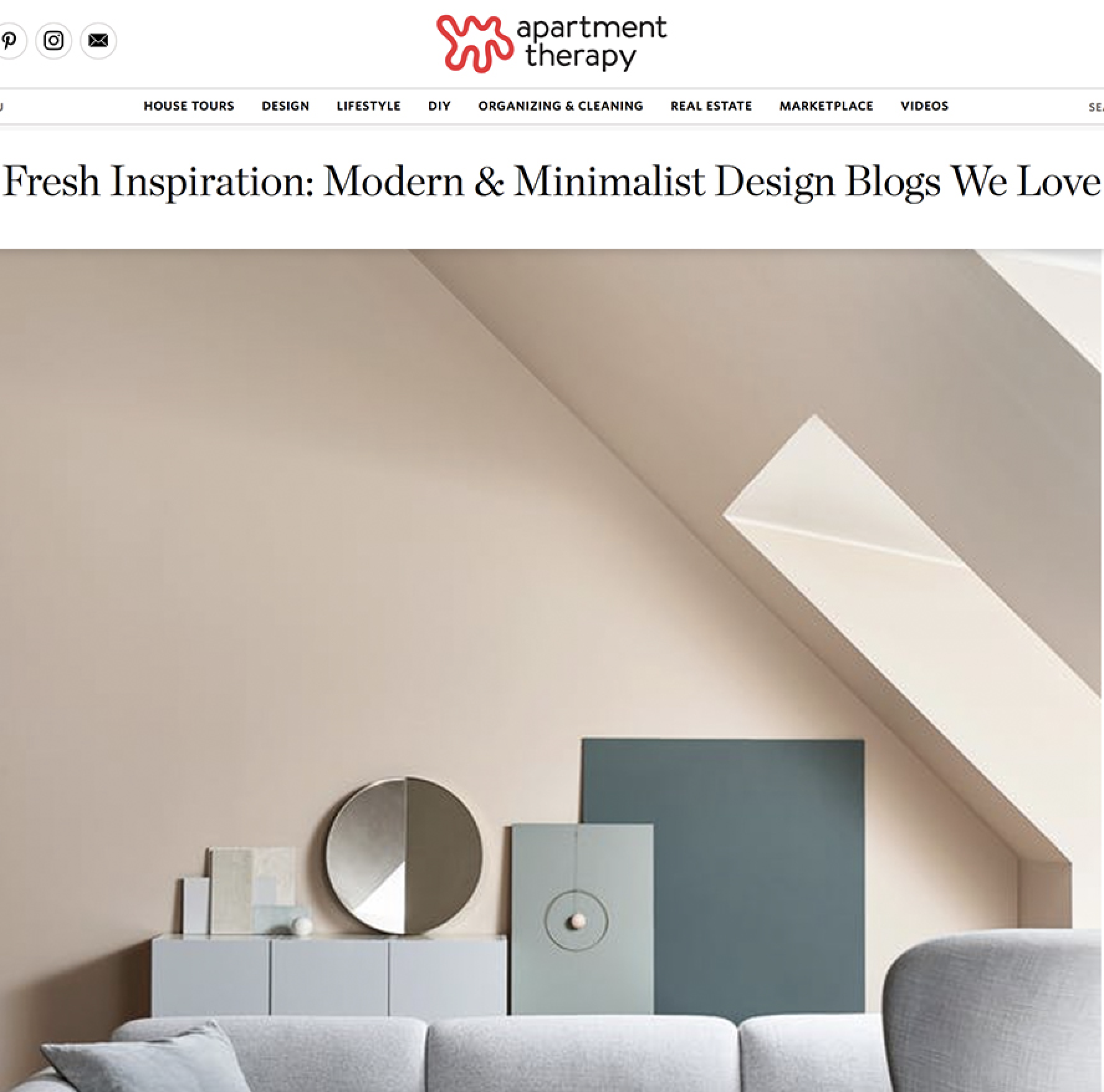 Modern & Minimalist Design Blogs We Love